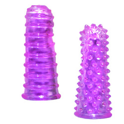 Jelly Finger Stimulator: Put this clit tickler on your clitoral vibrator or your sexy finger for textured masturbation and sex toy fun.